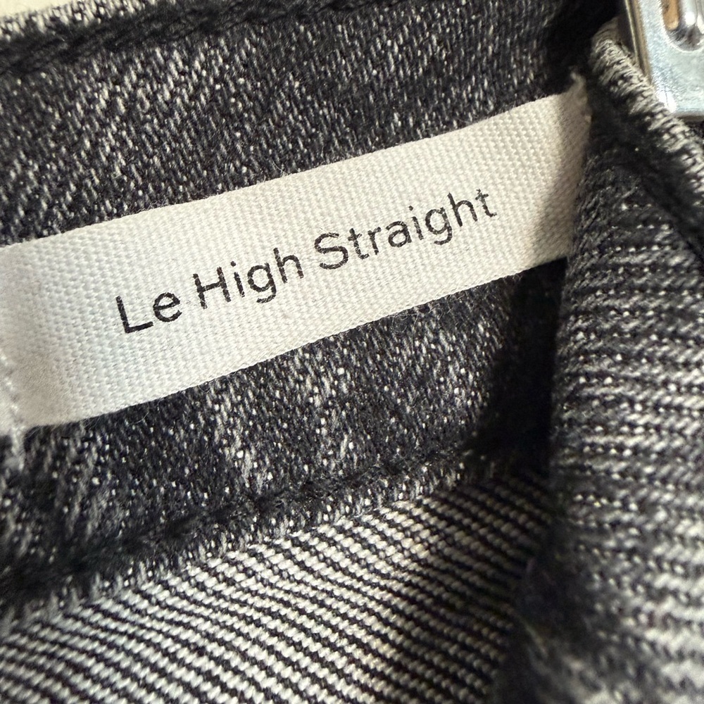 FRAME Le High Straight Cropped Women’s Jeans in Color Edgey - 23 - Picture 6 of 6